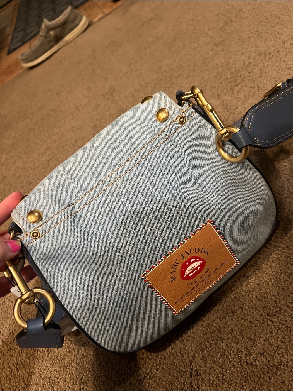 Marc Jacob Nomad Crossbody Denim Bag denim Jean **see pictures - Picture 7 of 16
